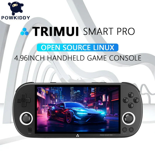 POWKIDDY Trimui Smart Pro 4.96 Inch 1280*720 Ips Screen Open-Source Linux Retro Handheld Game Console Children's Gifts