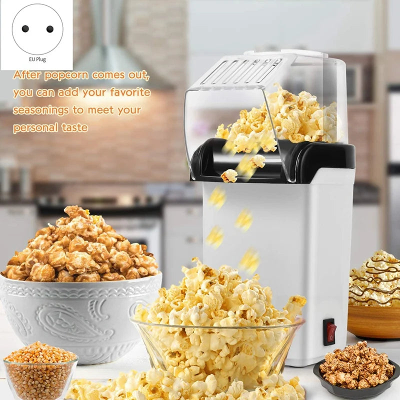 220V 110V Home Electric Corn Popcorn Maker Household DIY Automatic Mini Hot Air Popcorn Making Machine Kitchen Kids Gift