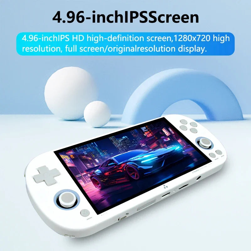 POWKIDDY Trimui Smart Pro 4.96 Inch 1280*720 Ips Screen Open-Source Linux Retro Handheld Game Console Children's Gifts